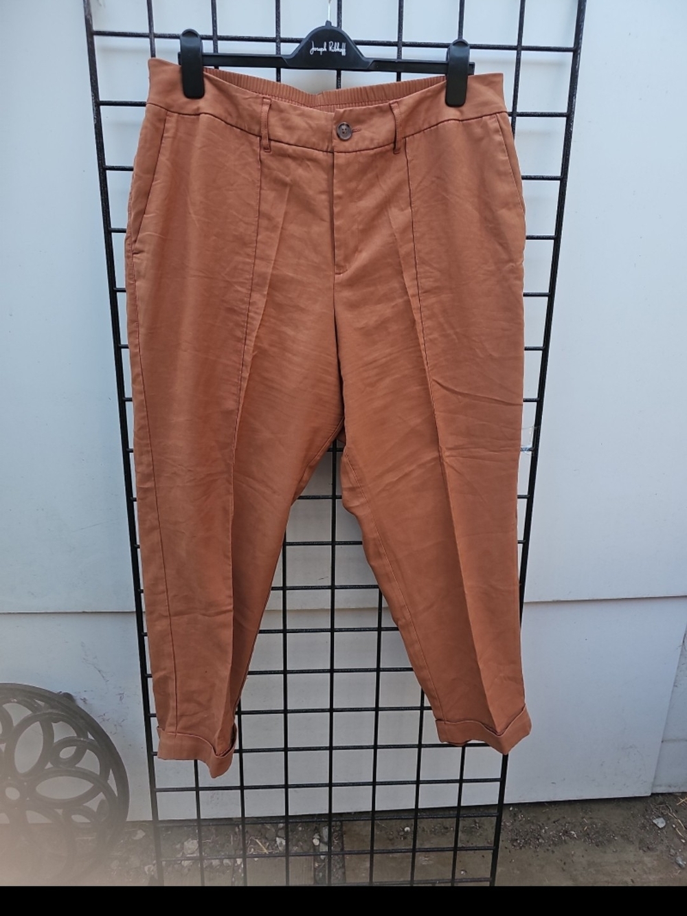 Women's Tailored Pantsuit Pants in Rust